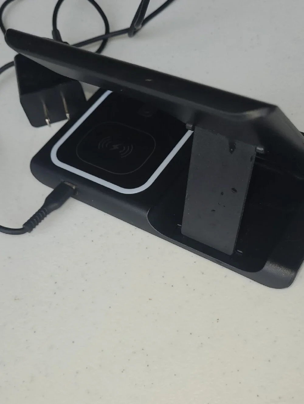 Wireless 3-in-1 Charging Stand Dock - Black